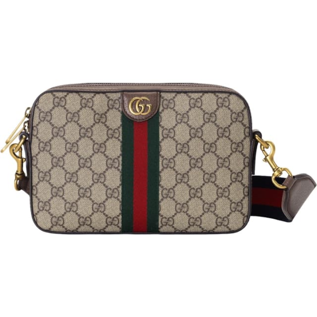 Ophidia GG Shoulder Bag GG Supreme Canvas Beige/Ebony/Green/Red