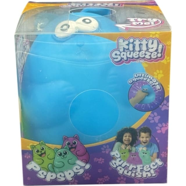 PPNC Kitty Squeeze Squishy Fidget Toy Blue