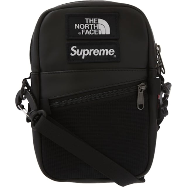 The North Face Leather Shoulder Bag Black