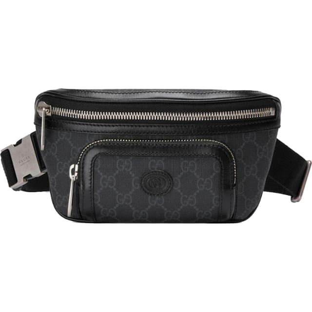 Belt Bag with Interlocking G Black