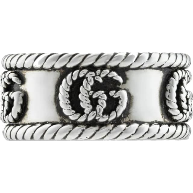 Gucci Double G Ring Silver