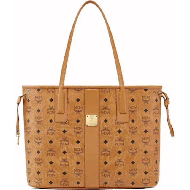 Reversible Liz Shopper Medium Visetos Cognac
