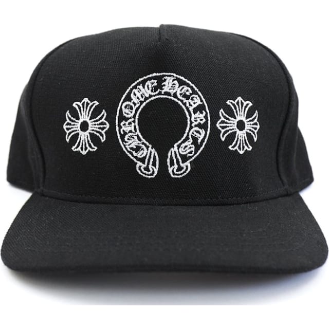 Horseshoe Denim Baseball Hat Black