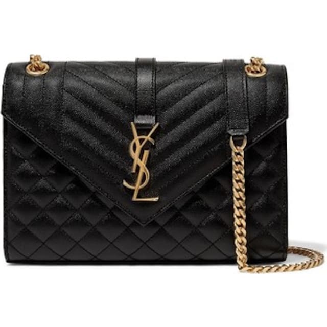 Envelope Medium Bag Grain de Poudre Black