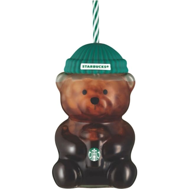 Starbucks Bear "Bearista" Glass Tumbler Cup