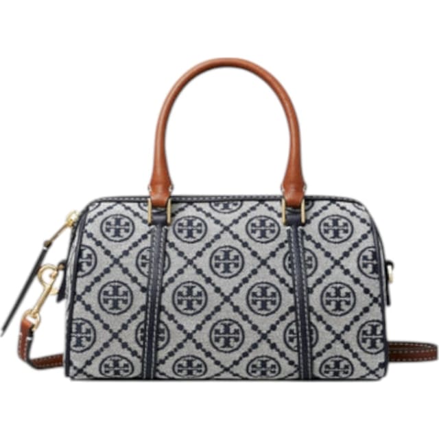 T Monogram Mini Barrel Bag Navy