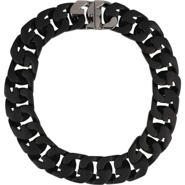 Givenchy G-Link Medium Chain Necklace Black