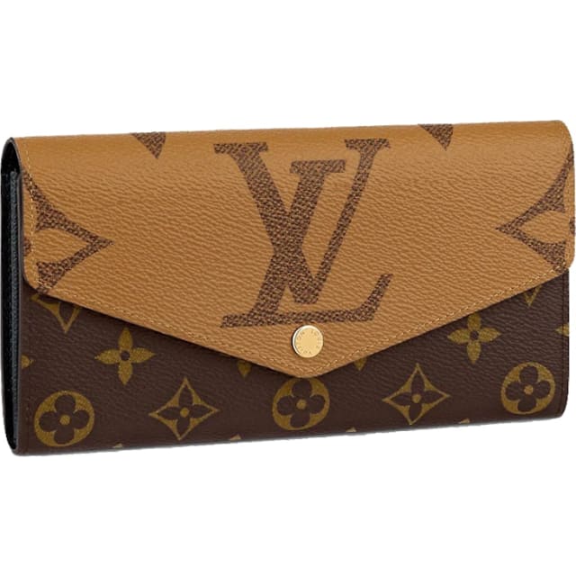 Louis Vuitton Sarah Wallet Monogram Reverse Brown