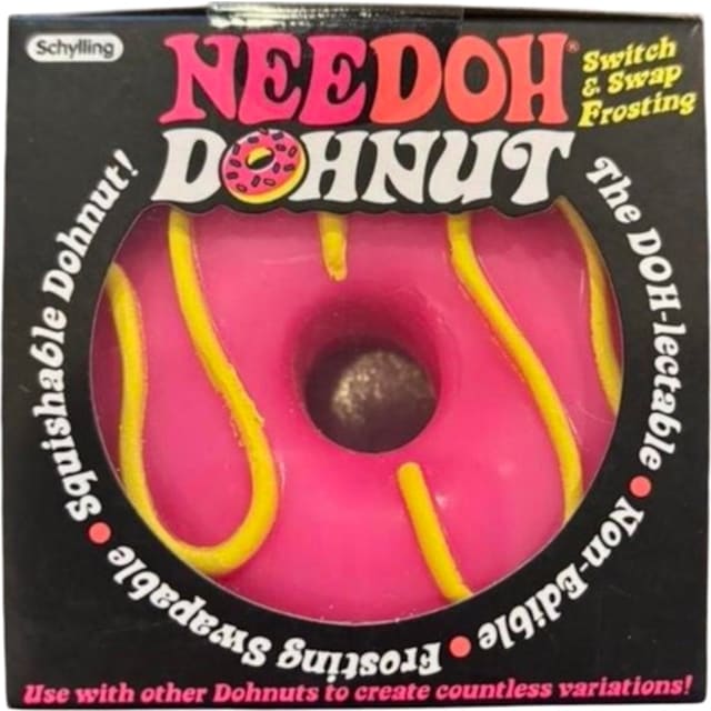 NeeDoh Dohnuts Squishy Fidget Toy Pink