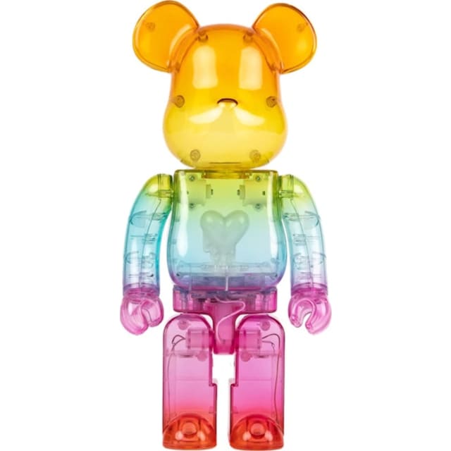 Bearbrick x Emotionally Unavailable Gradient Heart 1000% Multi