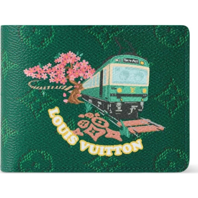 Louis Vuitton x Nigo Slender Wallet Green