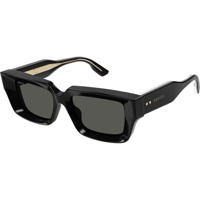 Gucci Rectangle Sunglasses Black/Grey (GG1529S-001)