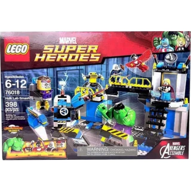 LEGO Marvel Super Heroes Avengers: Hulk Lab Smash Set 76018