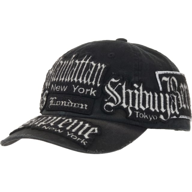 City Patches 6-Panel Hat Black