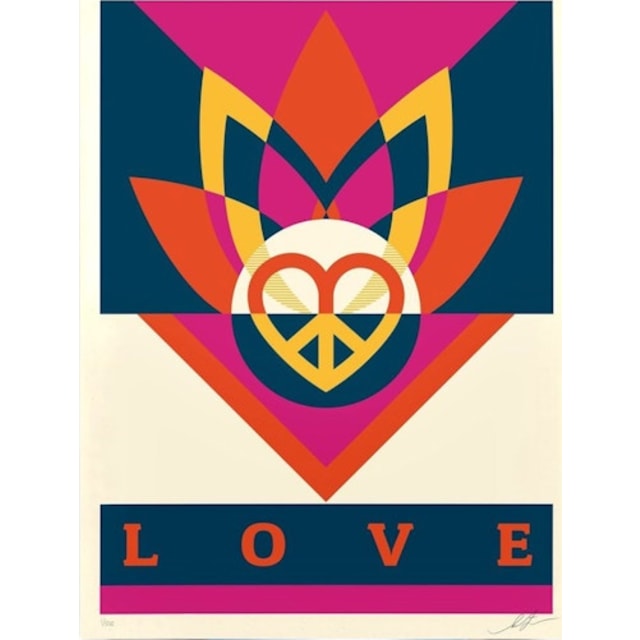 Shepard Fairey Love Lotus Print (Signed, Edition of 550)