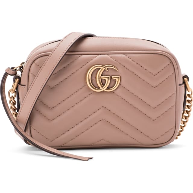 GG Marmont Matelasse Mini Camera Bag Dusty Pink