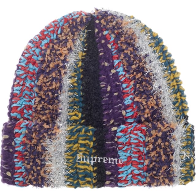 Supreme Tinsel Stripe Beanie Multicolor