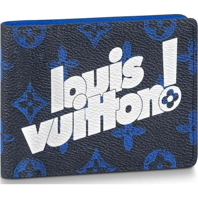 Louis Vuitton Multiple Wallet Monogram Blue
