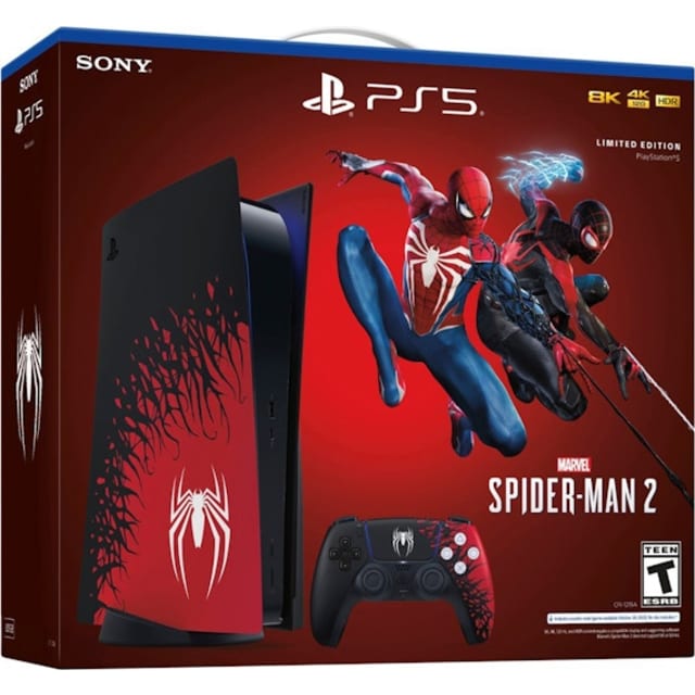 Sony PlayStation 5 PS5 Blu-ray Edition Marvel Spider-Man 2 Console Bundle (US Plug) 1000039239