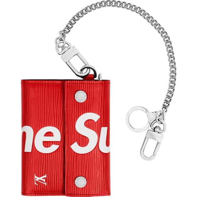 Louis Vuitton x Supreme Chain Wallet Epi Red