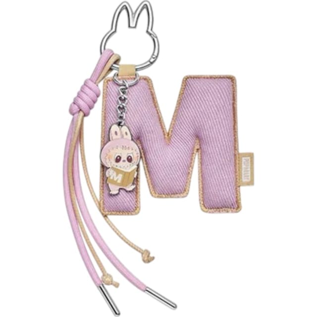Pop Mart Labubu The Monsters Pin for Love Series "M" Letter Pendant