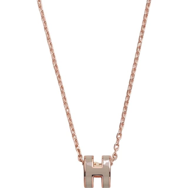 Hermes Mini Pop H Pendant Marron Glace