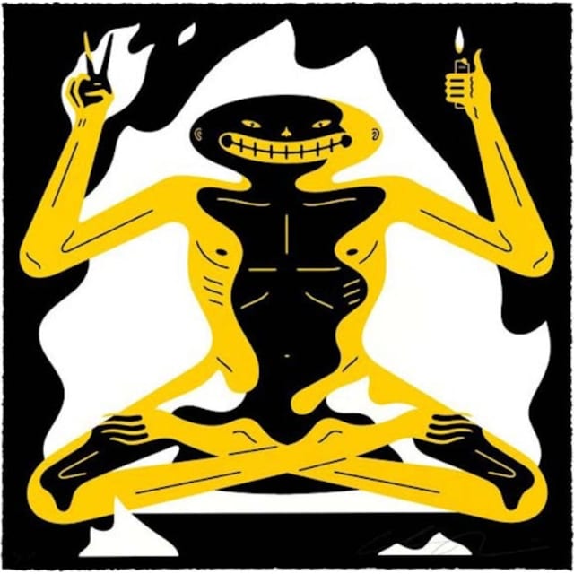 Cleon Peterson Burnout Print Black (Signed, Edition of 100)