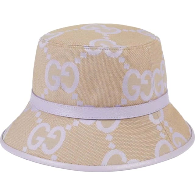 Gucci Jumbo GG Bucket Hat Beige/Lilac
