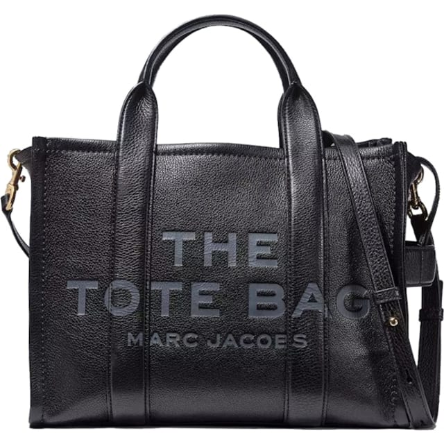 The Leather Tote Bag Medium Black