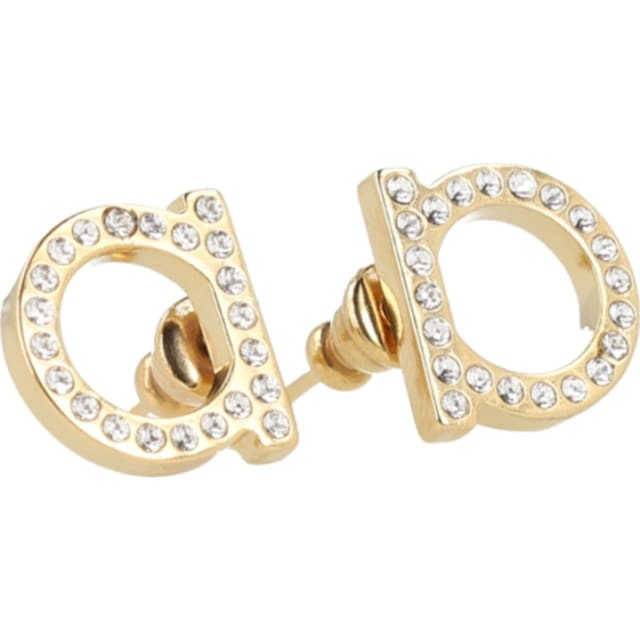 Ferragamo Crystal-Embellished Bijoux Earrings Yellow