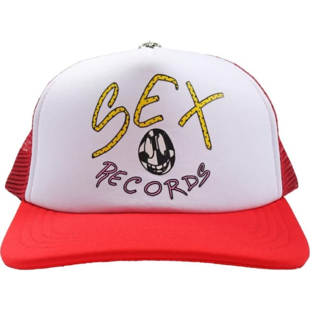 Matty Boy Sex Records Logo Trucker Hat Red/White