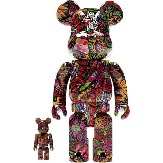 Bearbrick Psychedelic Paisley 100% & 400% Set