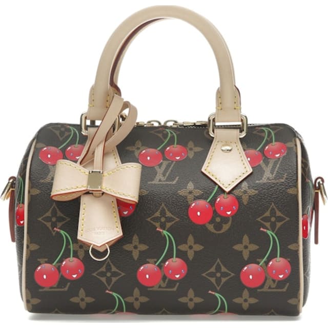 Louis Vuitton x Takashi Murakami Cherry Speedy Bandouliere 20 Brown Monogram
