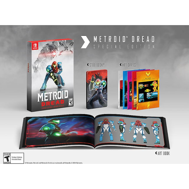 Nintendo Switch Metroid Dread Special Edition Video Game Bundle