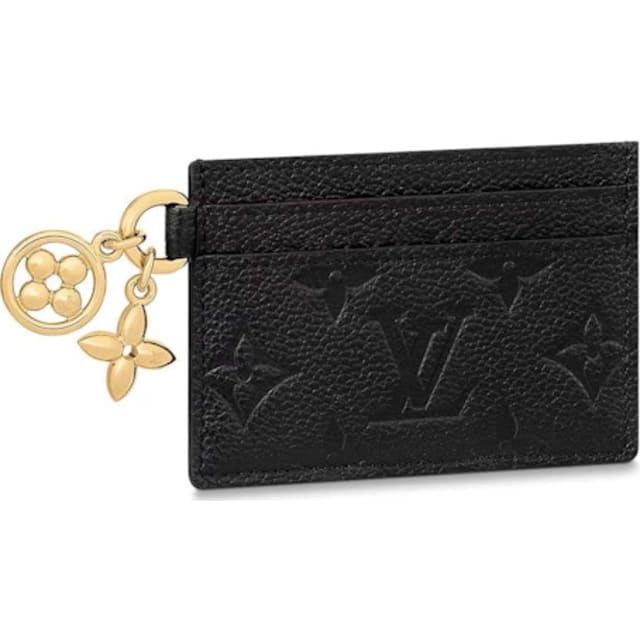 Louis Vuitton LV Charms Card Holder Black