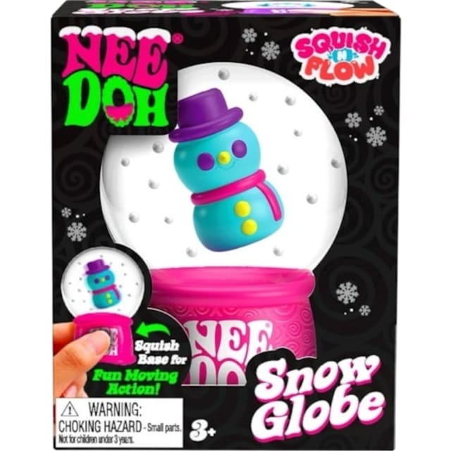 NeeDoh Squishmas Squish n' Flow Snow Globe Groovy The Dohman Squishy Fidget Toy