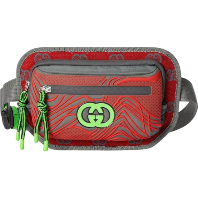 Interlock GG Monogram Belt Bag Red