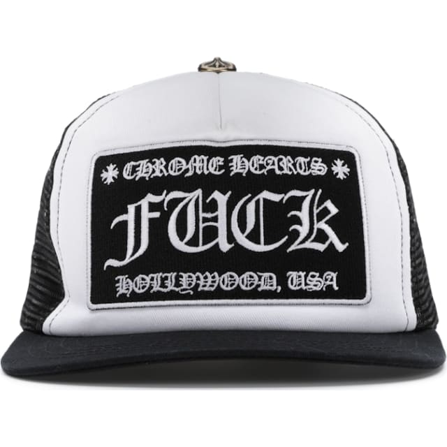 FUCK Hollywood Trucker Hat Black/White