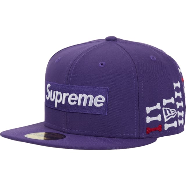 Bones Box Logo New Era 59Fifty Fitted Hat Purple