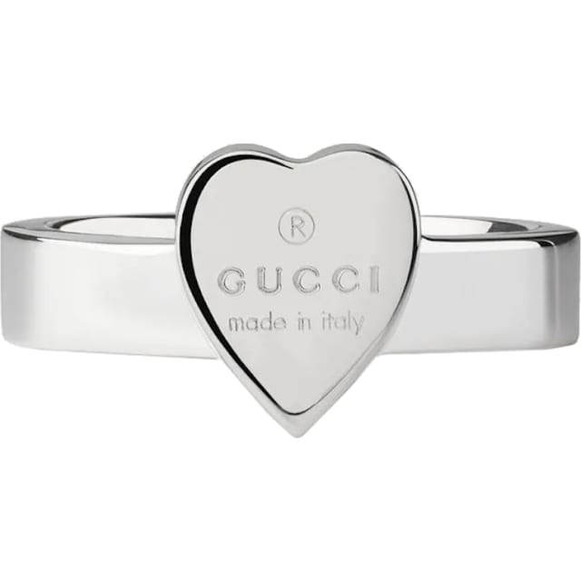 Gucci Heart Ring Silver