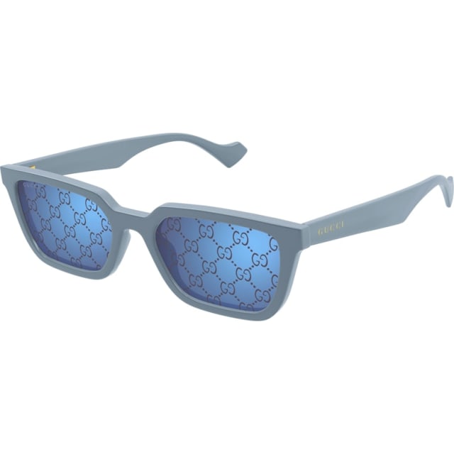 Gucci Square Logo Frame Sunglasses Light Blue/Purple (GG1539S-003-55)