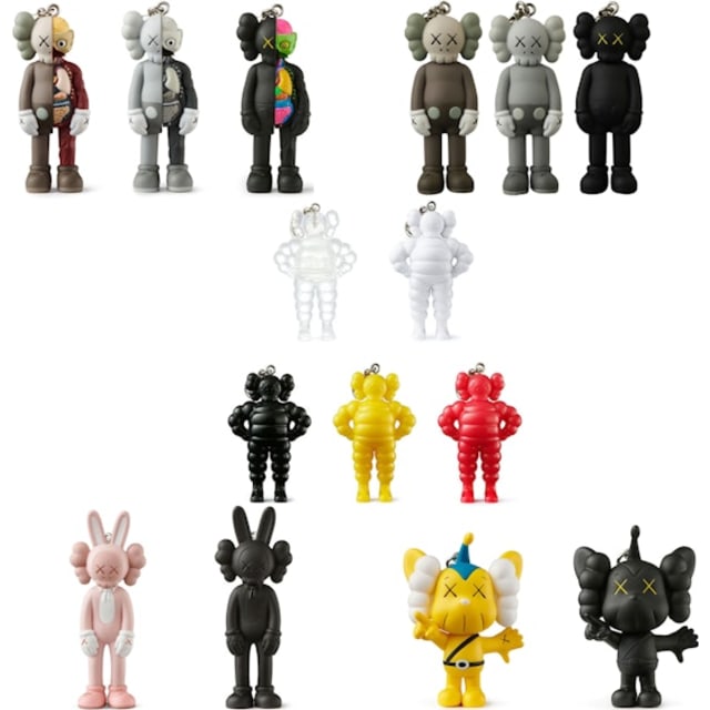 KAWS Tokyo First First Companion/Accomplice/JPP/Chum Keychain Set of 15 (2021)