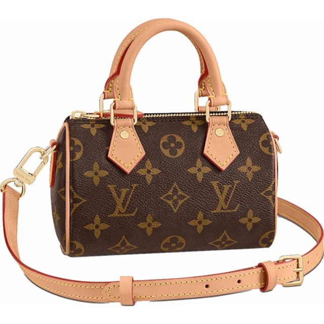 Louis Vuitton Nano Speedy Monogram Canvas Brown