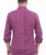 Sahariana lino berenjena - Imagen 3