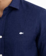 Camisa taglio de lino marino - Imagen 2