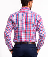 Camisa classico cuadros azafata y rosa - Imagen 3