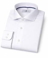 Camisa Paul René blanca puño mixto - Imagen 2