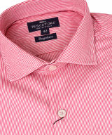 Camisa de vestir Pescatore milrayas rojas - Imagen 2