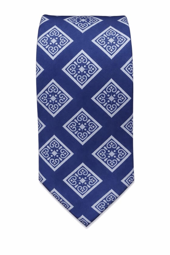 Corbata azafata azulejo