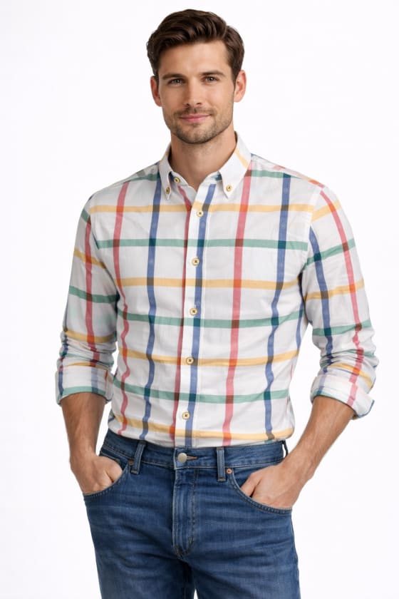 Camisa Lupi algodón cuadros